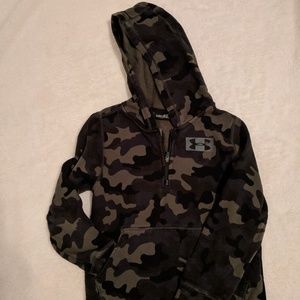 Boys, camo hooded sweatshirt